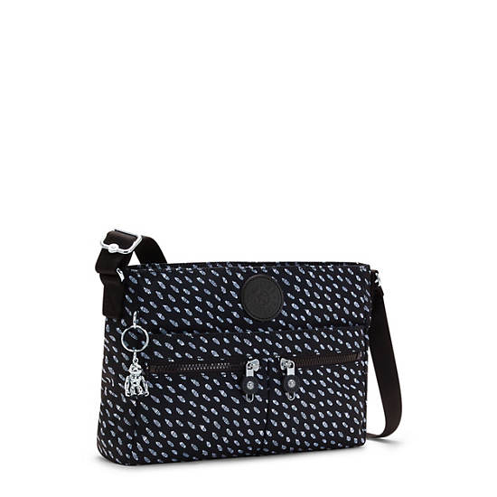 Torba Crossbody Kipling New Angie Printed Czarne | PL 2014SG